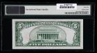 1929, $5 Federal Reserve Bank Note. PMG Gem Uncirculated 66 EPQ. Fr-1850-D. KL-1662. - 2