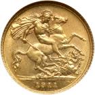 Australia. Half Sovereign, 1911-S. NGC AU58 - 2