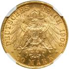 German States - Prussia. 20 Marks, 1908-A. NGC MS63 - 2