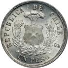 Chile. Peso, 1883-So. PCGS MS64 - 2