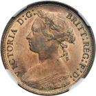 Great Britain. Halfpenny, 1877. NGC MS64