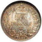 Great Britain. Sixpence, 1887. NGC MS66 - 2