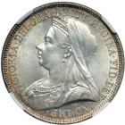 Great Britain. Florin, 1893. NGC MS65