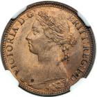Great Britain. Farthing, 1893. NGC MS64