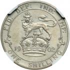 Great Britain. Matte Proof Shilling, 1902. NGC PF62 - 2