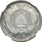 Honduras. Peso, 1884. NGC AU55 - 2