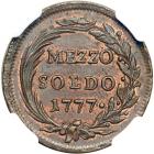 Italian States - Milan. ½ Soldo, 1777. NGC MS61 - 2