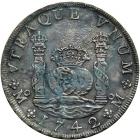 Mexico. 8 Reales, 1742-Mo MF. VF