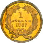 1887 $1 Gold Indian. PCGS PF64 - 2