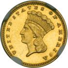 1887 $1 Gold Indian. NGC PF64