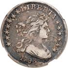 1798 Draped Bust Dollar. Large eagle, close date. NGC VF20