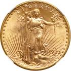 1923-D $20 St. Gaudens. NGC MS66