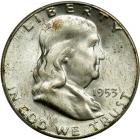 1953-S Franklin Half Dollar. PCGS MS65