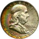 1958-D Franklin Half Dollar. PCGS MS67