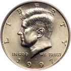 1997-P Kennedy Half Dollar. PCGS MS68