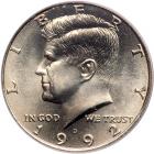 1992-D Kennedy Half Dollar. PCGS MS68