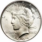 1924-S Peace Dollar. PCGS MS65