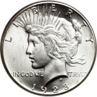 1928 Peace Dollar. PCGS MS65