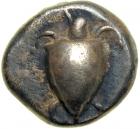 Islands off Attica, Aegina. Ca. 525-500 BC. Silver Drachm (6.0g). AEF