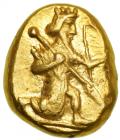 Achaemenid Kingdom. Xerxes II to Artaxerxes II. Ca. 420-375 BC. Gold Daric (8.3g). AEF