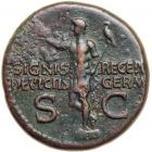 Germanicus. Died AD 19. AE Dupondius. VF