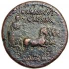 Germanicus. Died AD 19. AE Dupondius. VF - 2