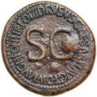 Drusus, with Tiberius and Germanicus Gemellus. Caesar, AD 19-23. AE Sestertius.. VF - 2