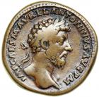 Marcus Aurelius. AD 161-180. AE Sestertius. VF