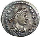 Magnus Maximus. AD 383-388. Silver Siliqua (1.9g). VF