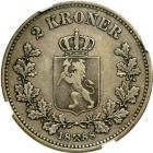 Norway. 2 Kroner, 1888. NGC VF25 - 2