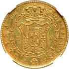 Spain. 80 Reales, 1845-B PS. NGC AU - 2