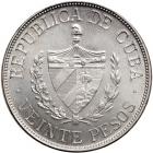 Cuba. Platinum 20 Pesos, 1915. BU - 2