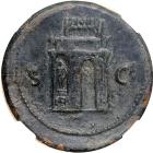 Nero, AD 54-68. Bronze Sestertius (28.4g). Mint of Lugdunum AD 64/5 - 2