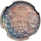 Canada. 5 Cents, 1875-H. NGC AU - 2