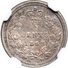 Canada. 5 Cents, 1858. NGC AU - 2