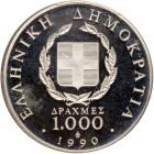 Greece. 1000 Drachmes, 1990. PCGS PF64 - 2