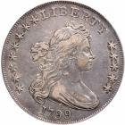 1799 Draped Bust Dollar. 8 stars left, 5 right. PCGS EF45