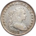 1797 Draped Bust Dollar. 10 stars left, 6 right. PCGS EF45