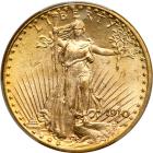 1910-D $20 St. Gaudens. PCGS MS65