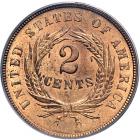 1864 Two Cents. Large motto. PCGS MS64 - 2