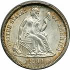 1891 Liberty Seated Dime. PCGS MS64