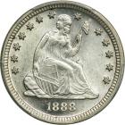 1888-S Liberty Seated Quarter Dollar. PCGS MS62