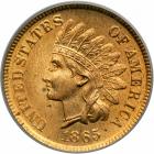 1865 Indian Head Cent. Plain 5. PCGS MS64