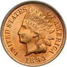 1893 Indian Head Cent. PCGS MS65