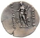 Baktrian Kingdom. Euthydemos II. Silver Tetradrachm (), ca. 185-180 BC.. EF - 2