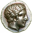 Macedon, Chalkidian League. Silver Tetradrachm (14.50g), ca. 432-348 BC.. EF