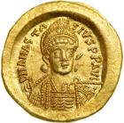 Anastasius I. 491-518. Gold Solidus (4.50g). AU