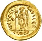 Anastasius I. 491-518. Gold Solidus (4.50g). AU - 2