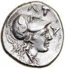 Mysia, Lampsakos, 390-330 BC. Silver Diobol (2.46g). EF