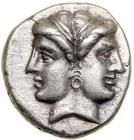 Mysia, Lampsakos, 390-330 BC. Silver Diobol (2.46g). EF - 2